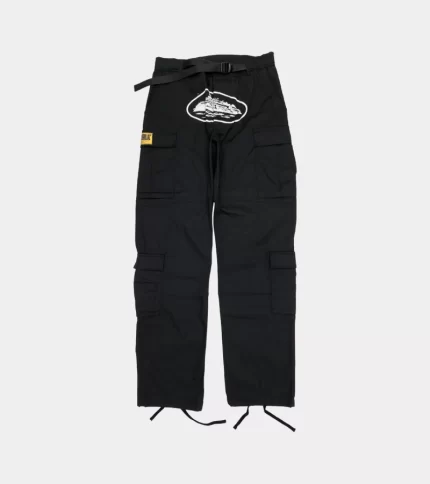 Corteiz Merch 4Starz Special Guerillaz Black Cargos