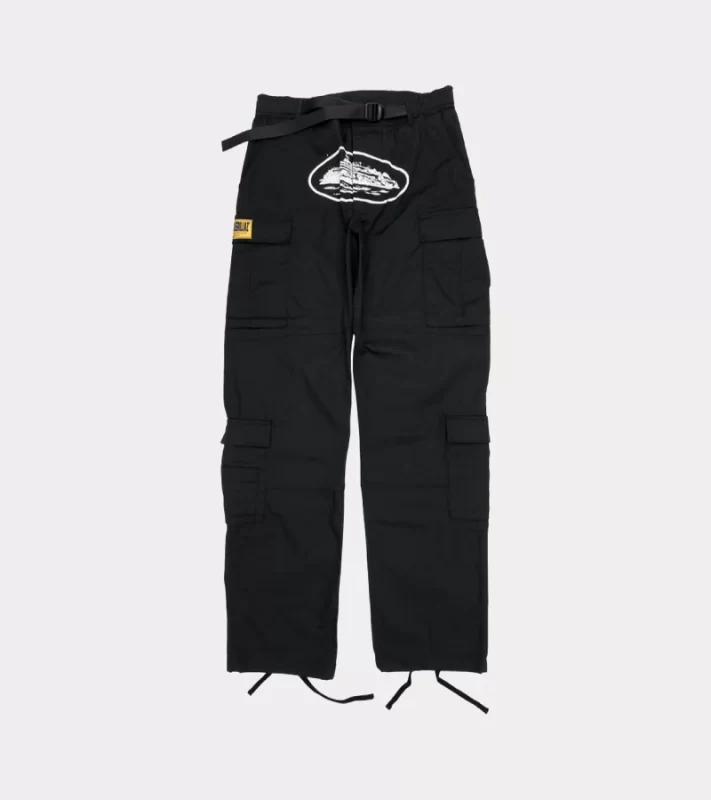 Corteiz Merch 4Starz Special Guerillaz Black Cargos