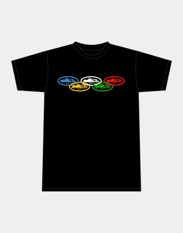 Corteiz Merch Alcatraz Olympic Black T-Shirt