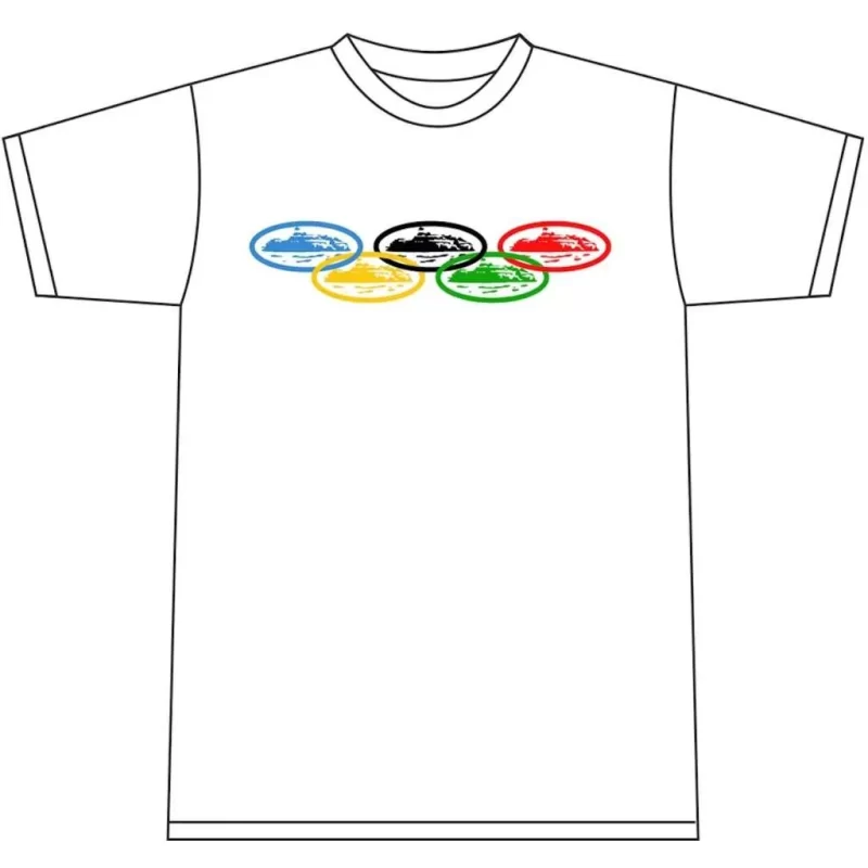 Corteiz Merch Alcatraz Olympic White T-Shirt