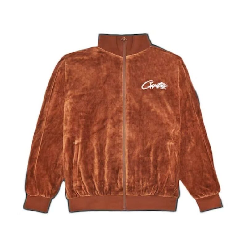 Corteiz Merch starz VVS Velour Brown Jacket