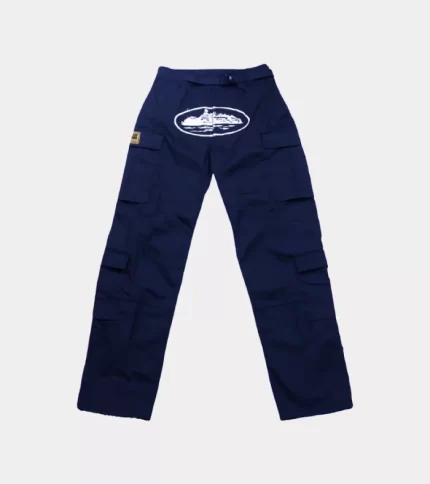 Corteiz Merch Guerillaz Pants Navy Blue Cargos