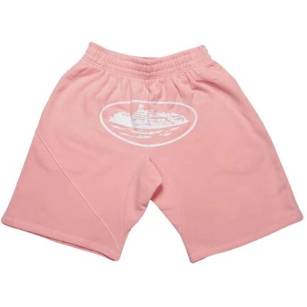 Corteiz Merch Alcatraz Baby Pink Shorts