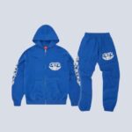 Corteiz Merch Gasolina Royal Blue Tracksuit