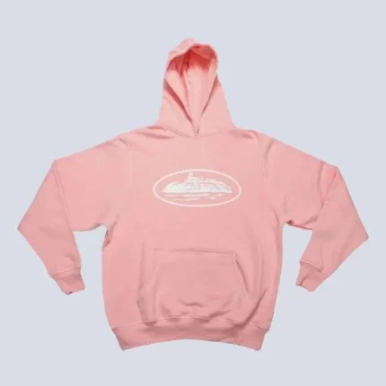 Corteiz Merch 5Starz Alcatraz Baby Pink Hoodie