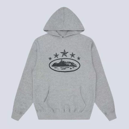 Corteiz Merch 5Starz Alcatraz Grey Hoodie