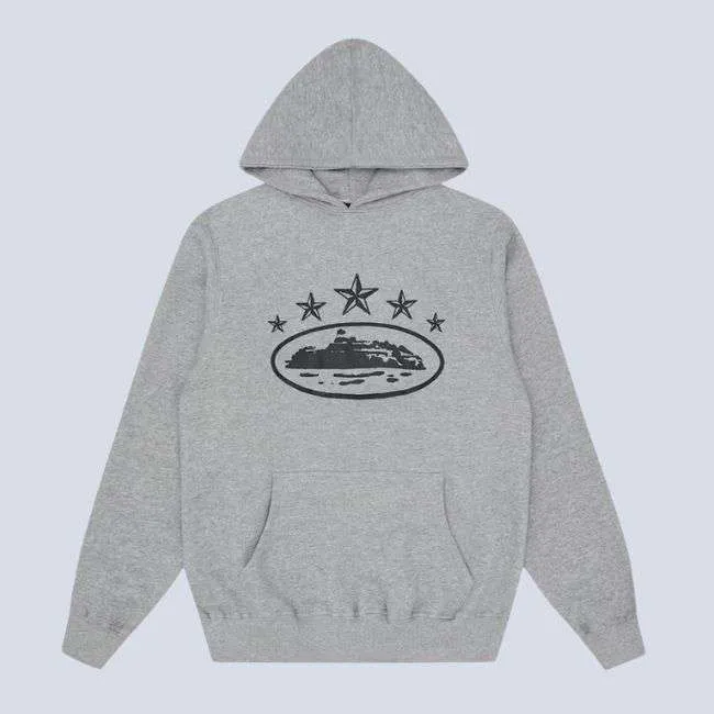 Corteiz Merch 5Starz Alcatraz Grey Hoodie